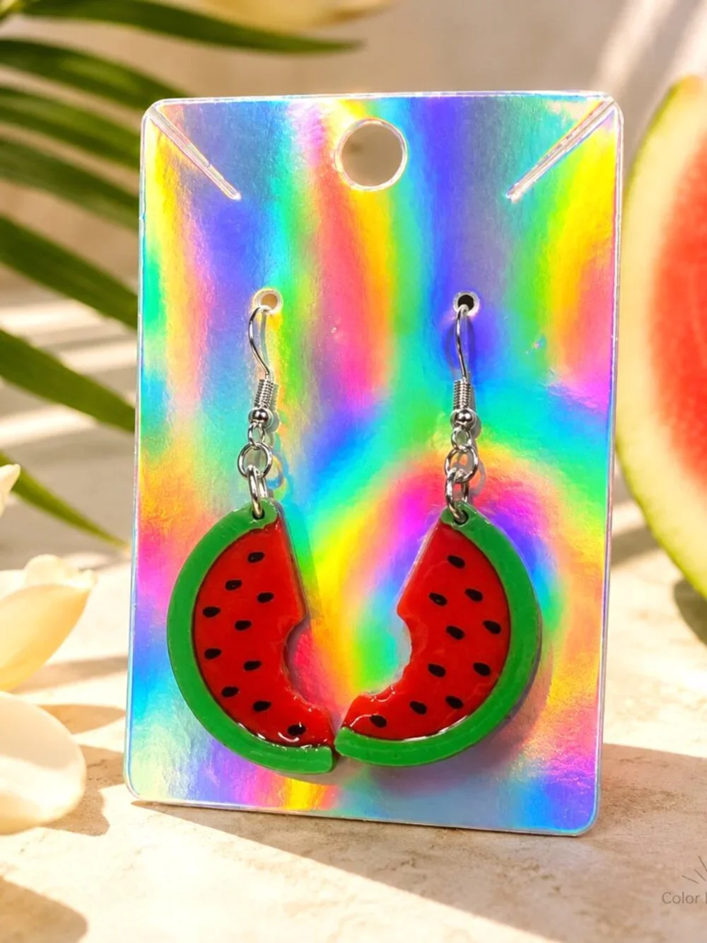 Watermelon Bite Earrings | Color Me Lit LLC